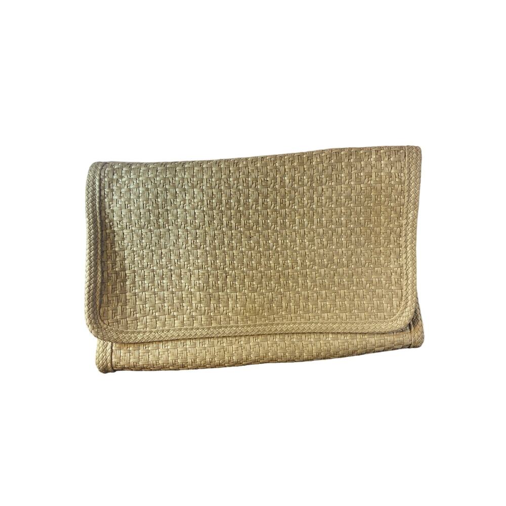 Barbara Bolan‎ , made in Italy , Vintage straw clutch